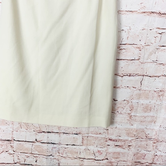 Yves Saint Laurent Encore Ivory Pencil Skirt Size 12 - Picture 5 of 6